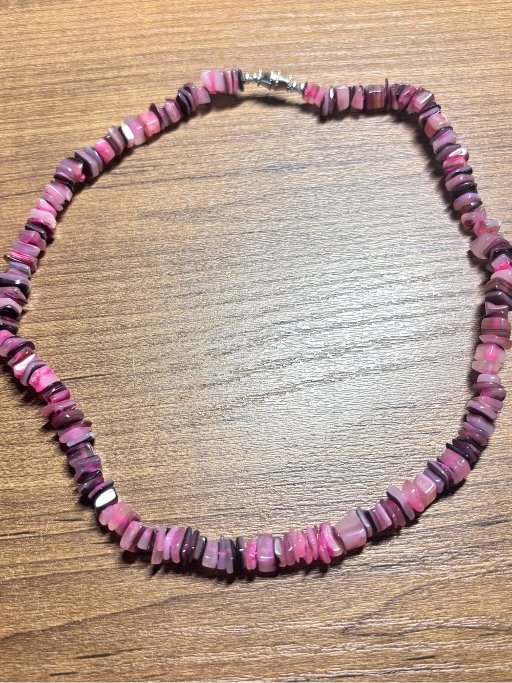 Pink Purple Mixed Shell‎ Chip Necklace Costal Surfer Beach Y2K